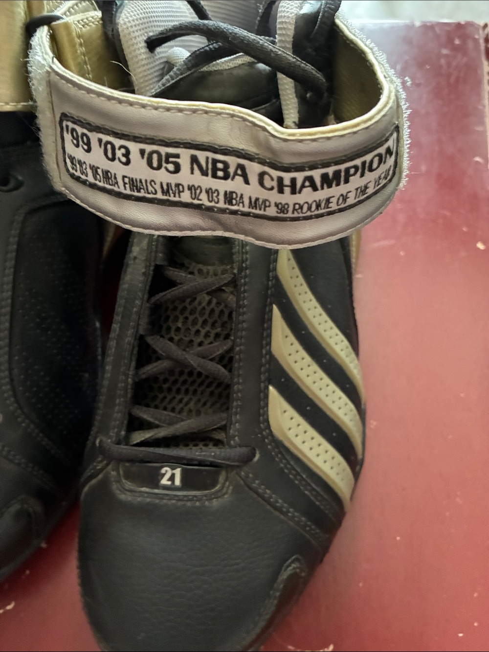 Adidas San Antonio Spurs championship, Tim Duncan basketball shoes